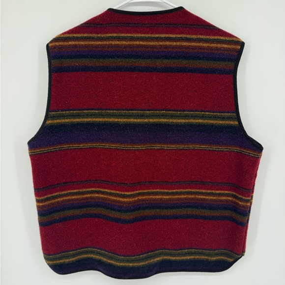Woolrich Striped Wool Utility Vest XL - Picture 3 of 6
